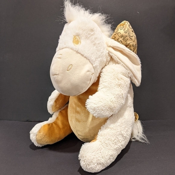 DISNEY Store cream & gold Eeyore plush 18” - Picture 1 of 13